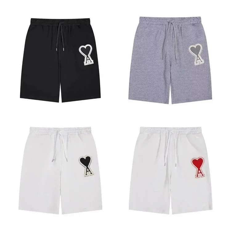 Ami Paris Heart Logo Shorts [2