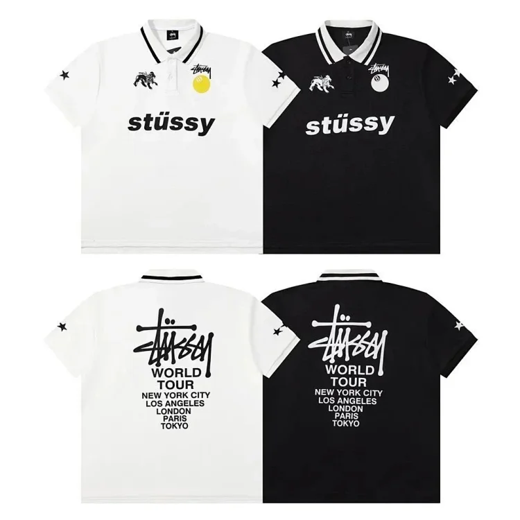  Stussy World Tour Polo T-Shir