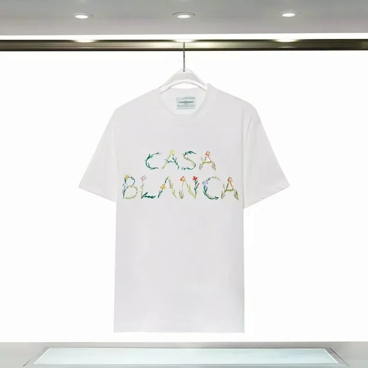 Casablanca Floral Lettering T-