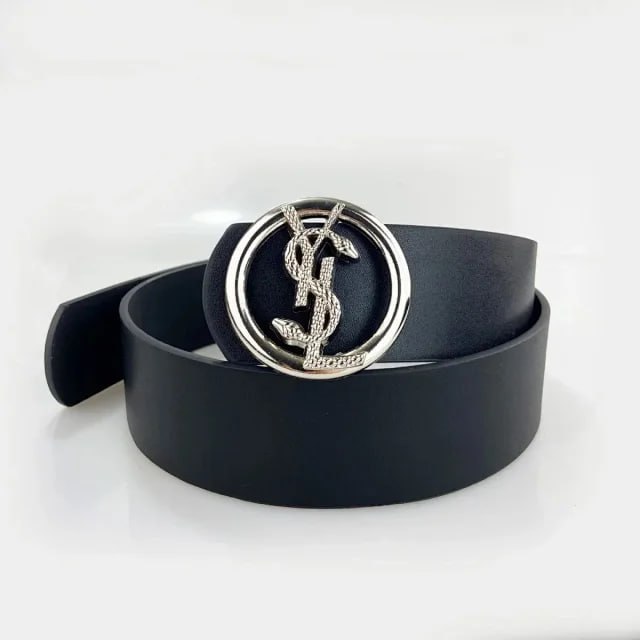 YSL Monogram Circle Buckle Belt [1 style] -3