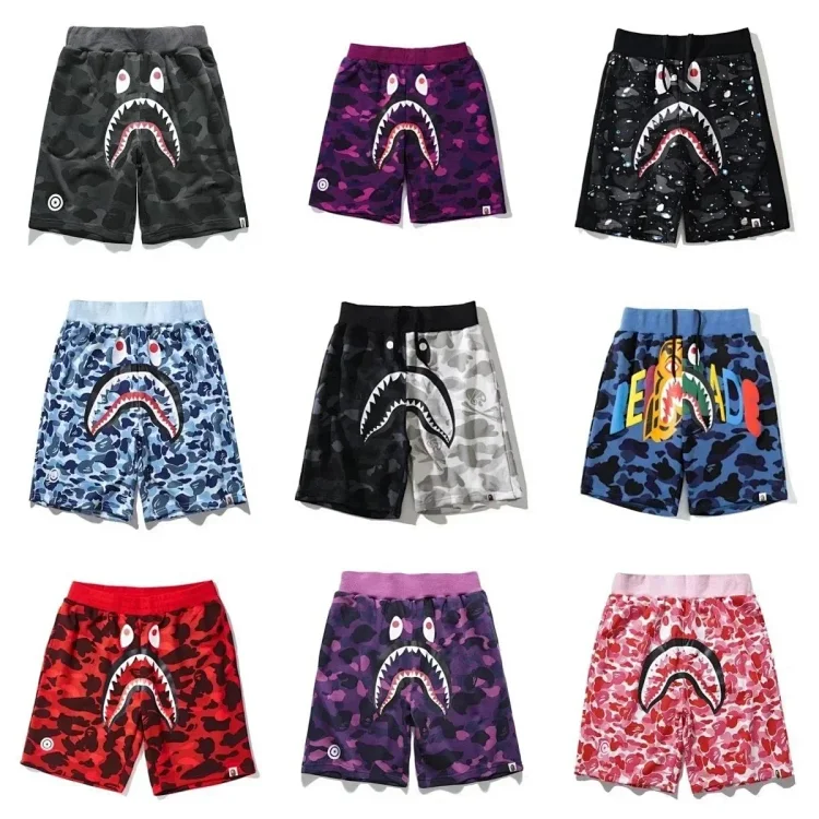 BAPE Shark Face Camo Shorts [2