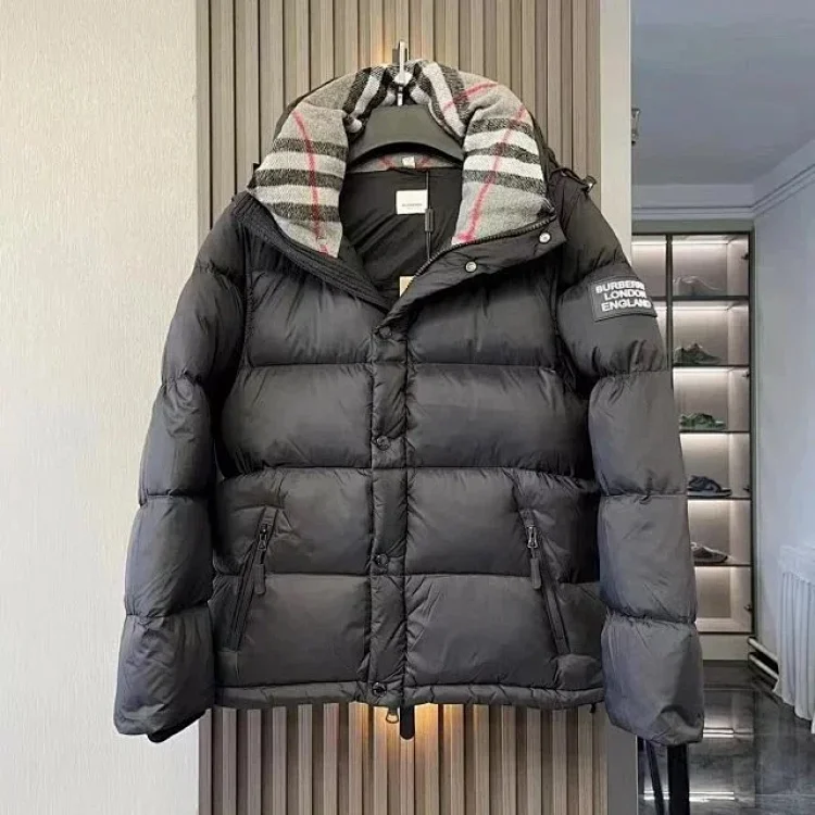 Burberry Check Hooded Puffer J
