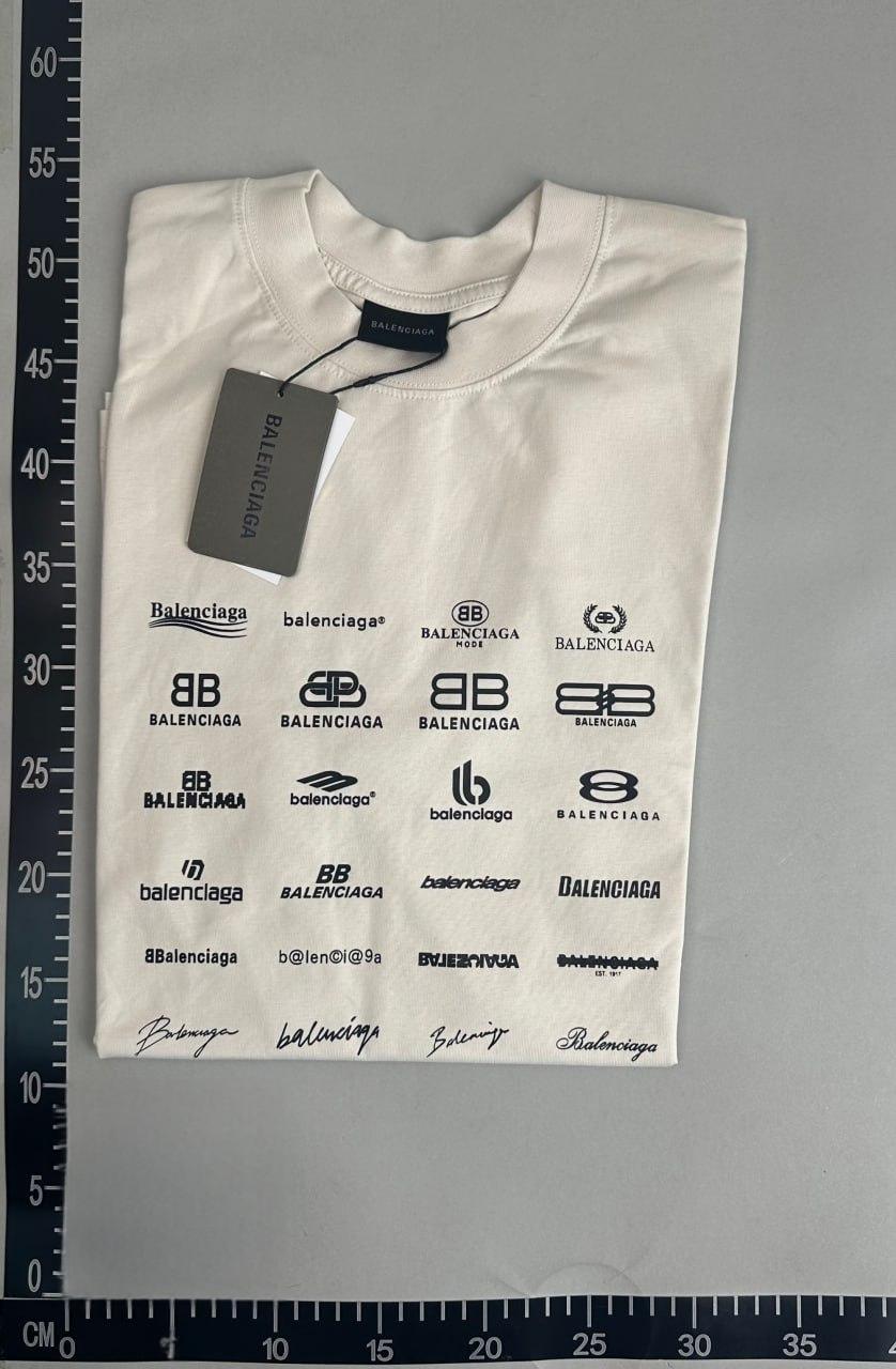 Balenciaga Logo Grid T-Shirt [5 styles] -4