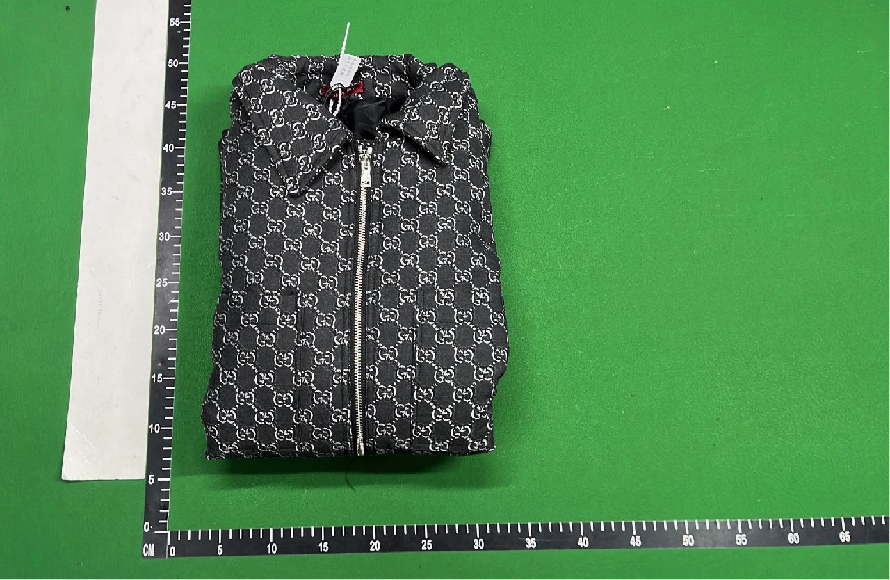  Tommy Hilfiger Gray Quilted Down Jacket with Red Logo Patch -3