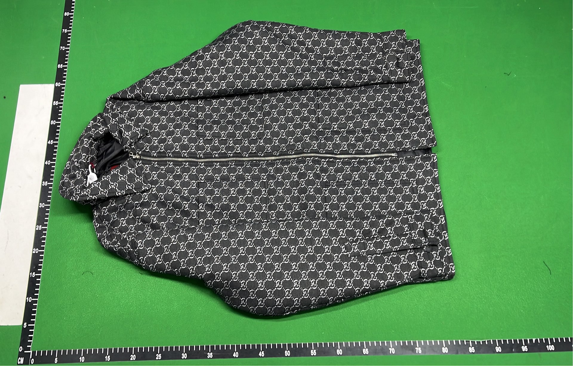  Tommy Hilfiger Gray Quilted Down Jacket with Red Logo Patch -4