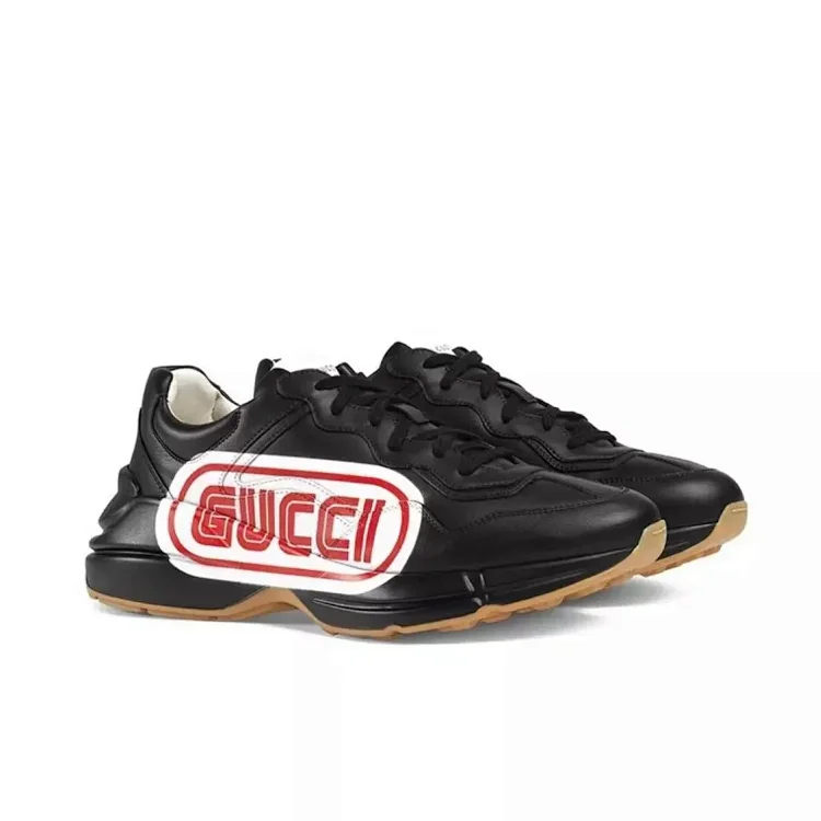 Gucci Rhyton Leather Sneakers 