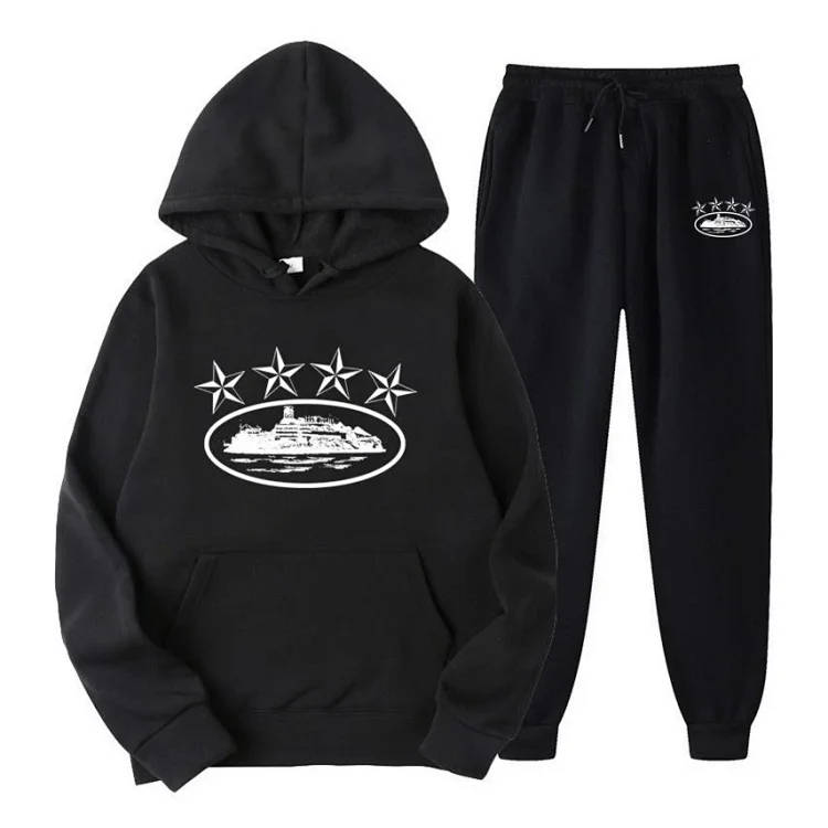  Black Ship Logo Hoodie and Pa