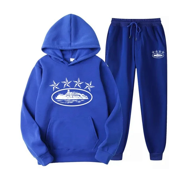  Black Ship Logo Hoodie and Pants Set [22 styles] -3
