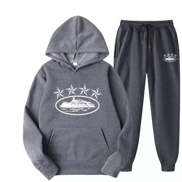  Black Ship Logo Hoodie and Pants Set [22 styles] -4