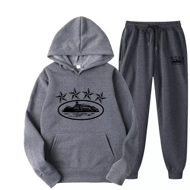  Black Ship Logo Hoodie and Pants Set [22 styles] -2
