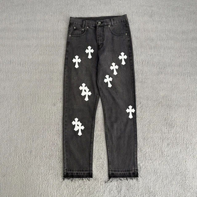 Chrome Hearts Cross Print Jeans [23 styles] -4