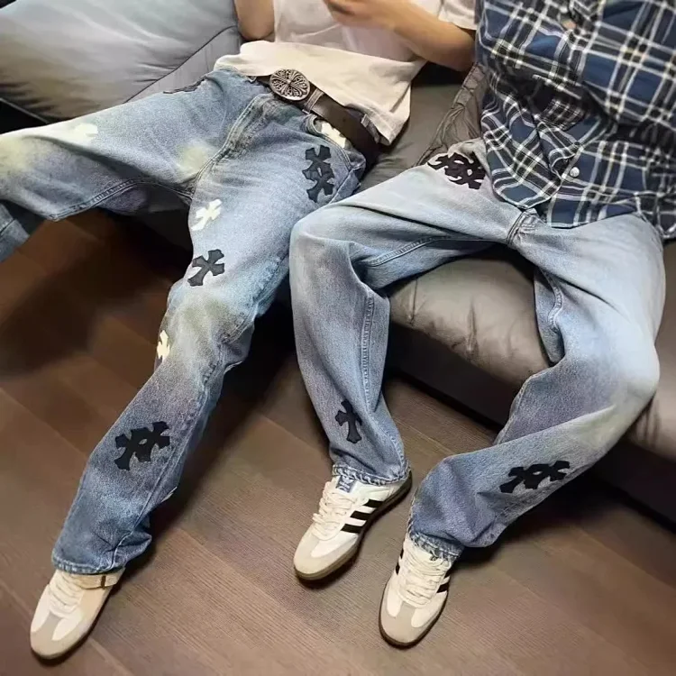 Chrome Hearts Cross Print Jean