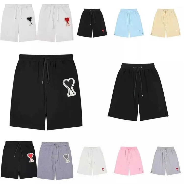  Ami Paris Heart Logo Shorts 1