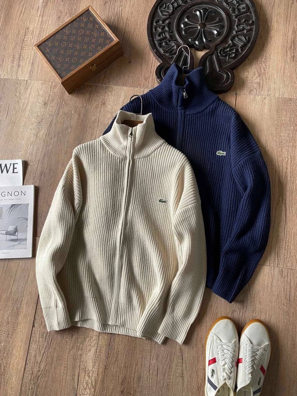 Lacoste down jacket sweater coat -4