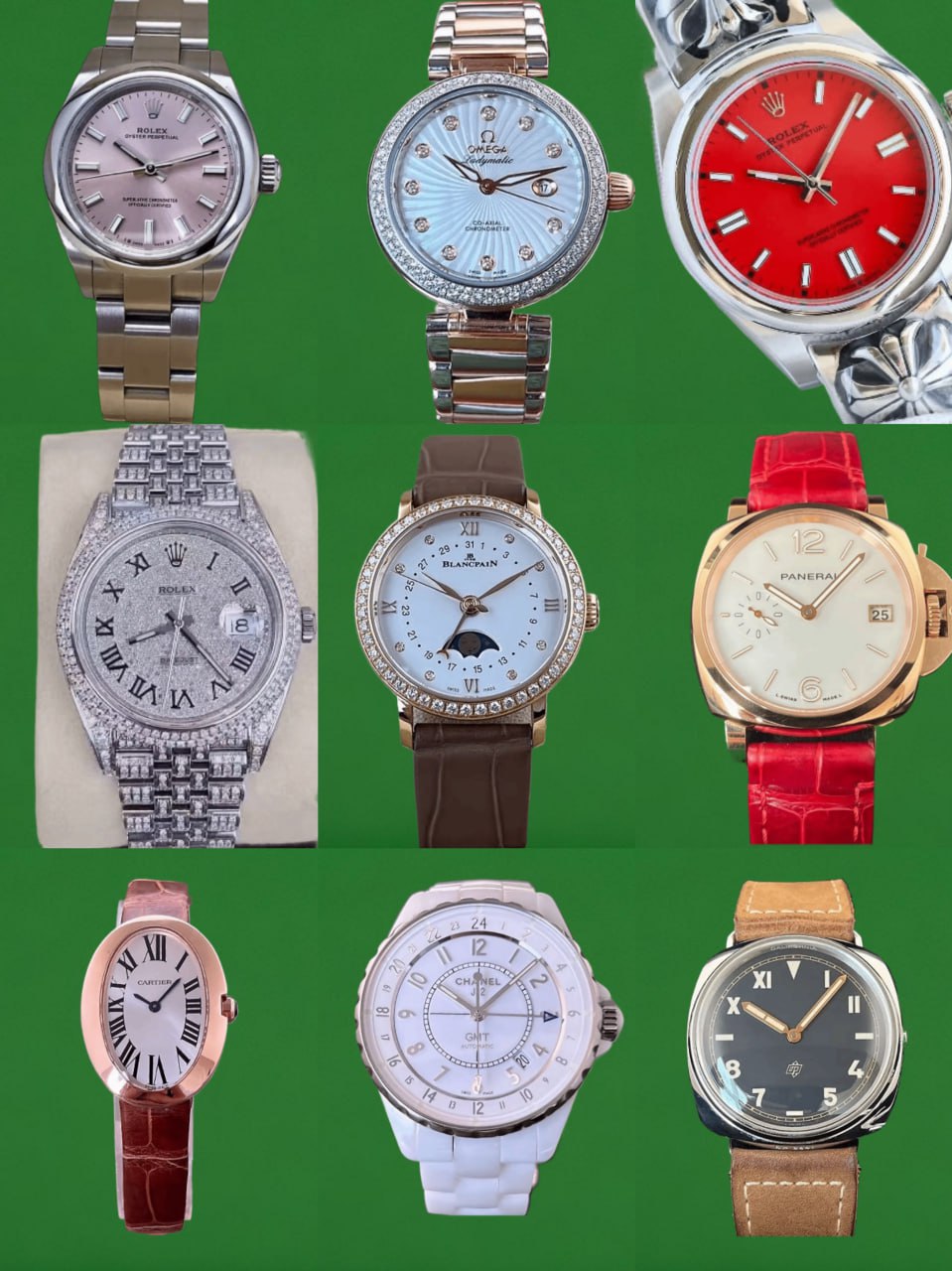 Rolex Oyster Perpetual, Omega Ladymatic, Cartier Ballon Bleu, Santos, Baignoire, Hermès Cape Cod Watches [40 styles] -2