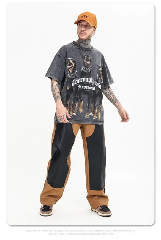 Vintage Represent Dog T Shirt -2