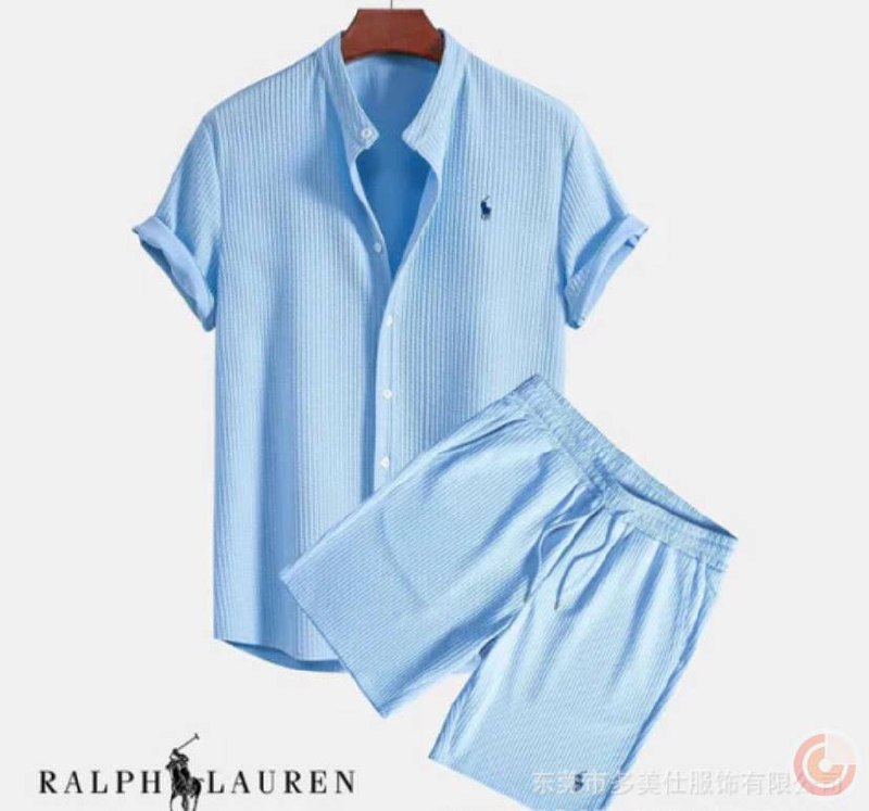Ralph Lauren Polo Short Sleeve Shirt & Shorts Set [5 styles] -3