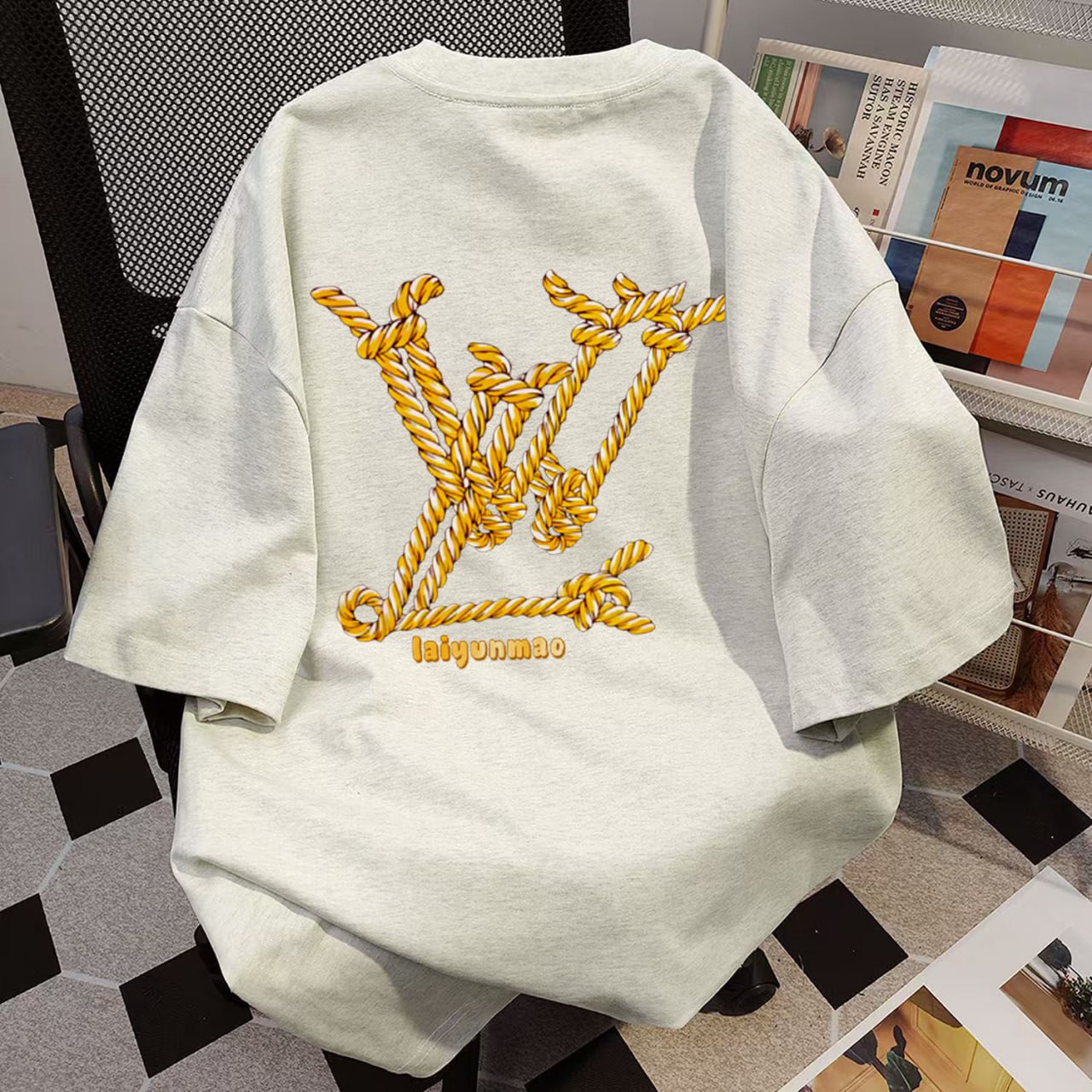 LV Monogram Embroidered T-Shirt [2 styles] -2