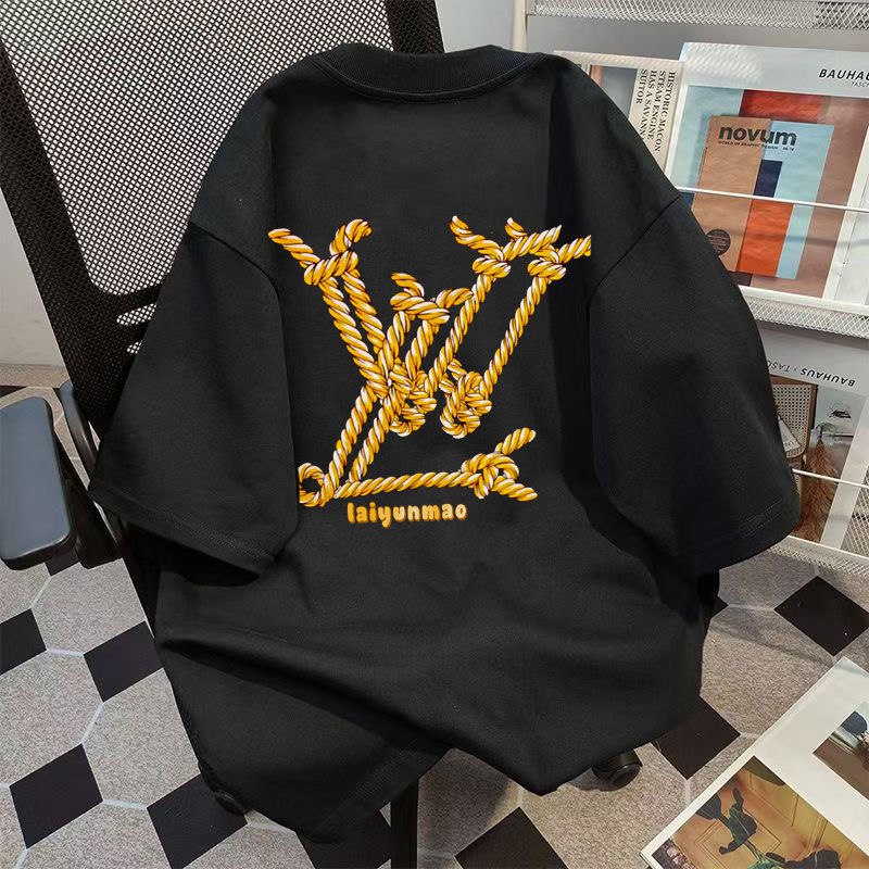 LV Monogram Embroidered T-Shirt [2 styles] -4
