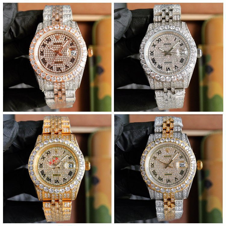 Rolex Datejust 40mm Diamond Inlay Watch 4 styles -2