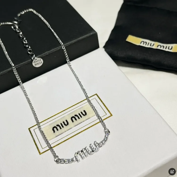   miumiu necklace  miumiu neck