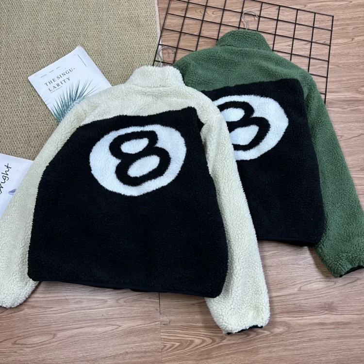 8 Ball Fleece Jacket - Cozy Pl