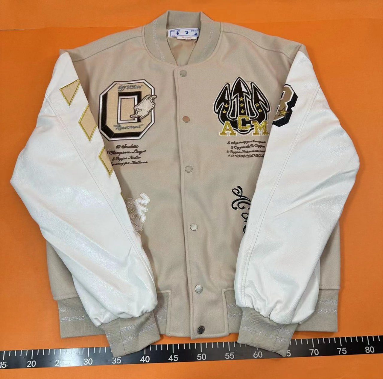 OFF-WHITE BASEBALL JACKET -2