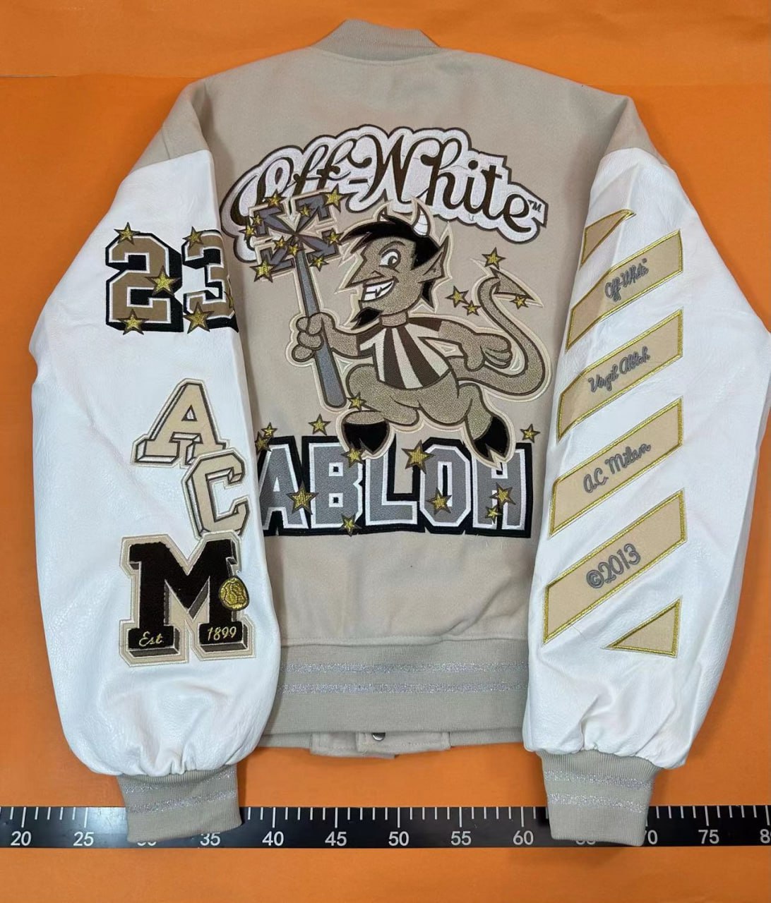 OFF-WHITE BASEBALL JACKET -3