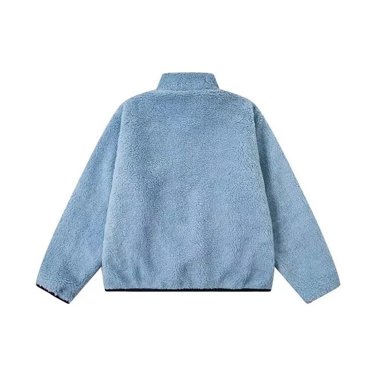 Stussy fleece double-sided zip-up collar warm jacket -3