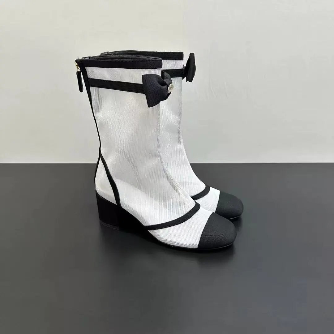 Chanel boots combination   -2