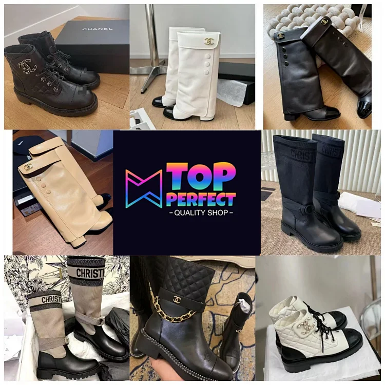 Chanel boots combination  