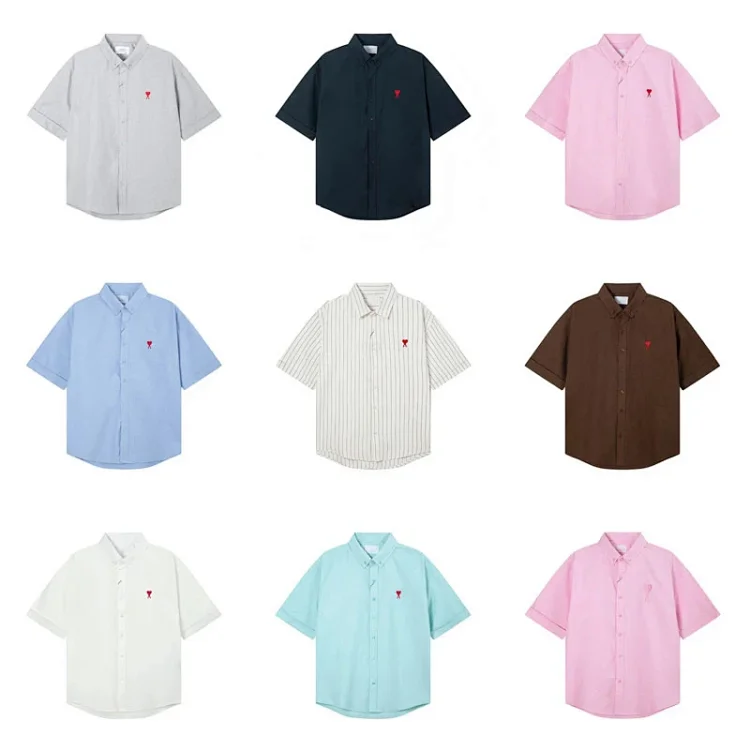  Ami Short Sleeve Button-Up Sh