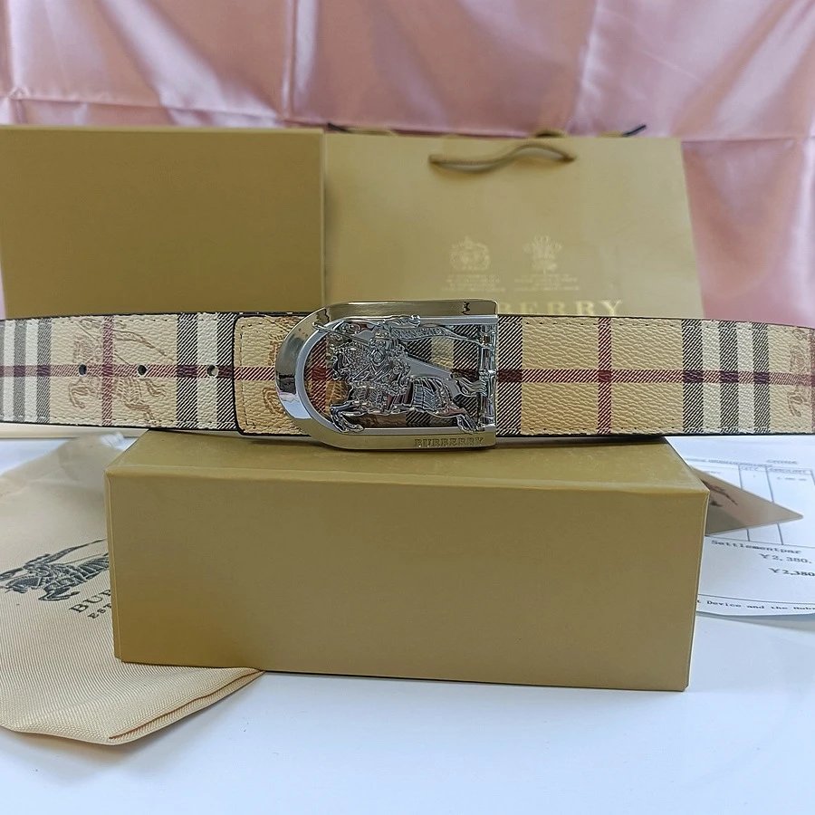 Burberry Equestrian Knight Buckle Belt [36 styles] -4
