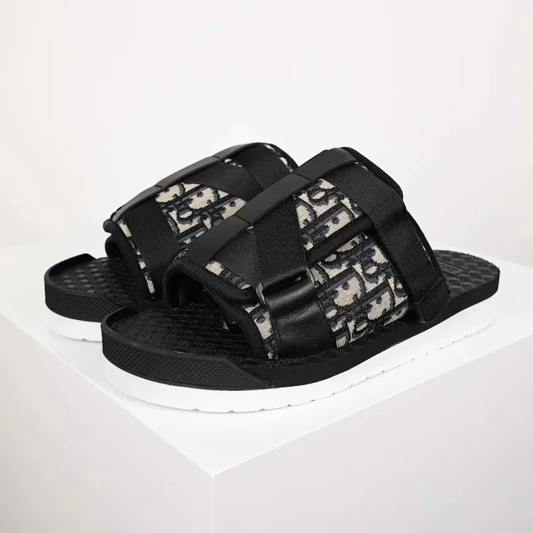 Dior Oblique Slide Sandals [3 
