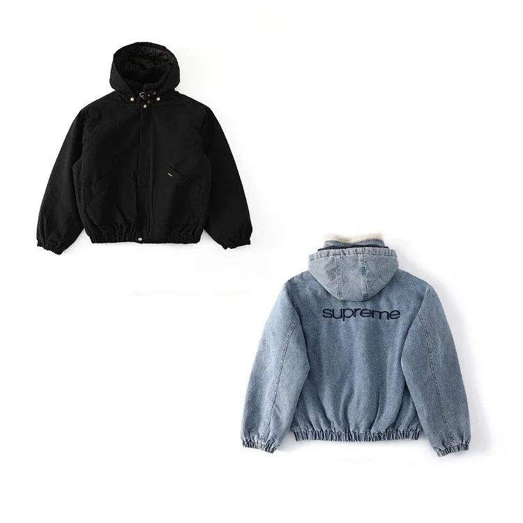 Supreme denim and shearling ja