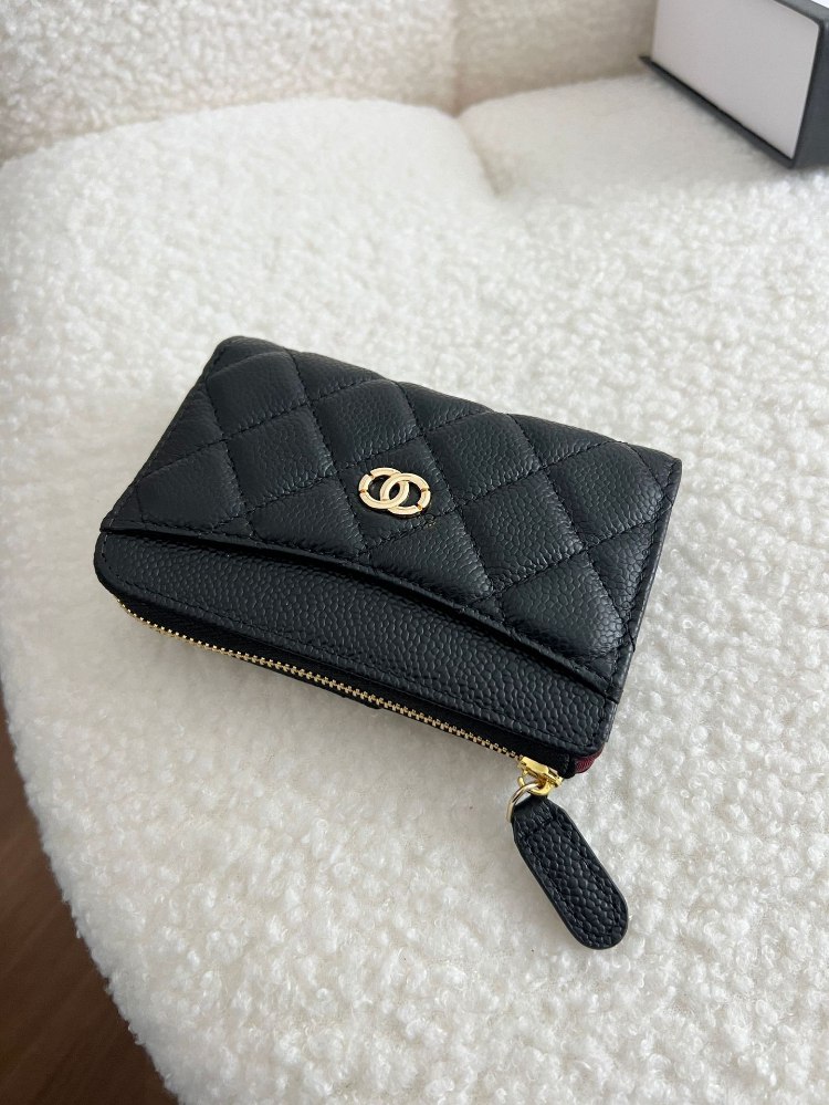 Chanel zippered short card holder -2