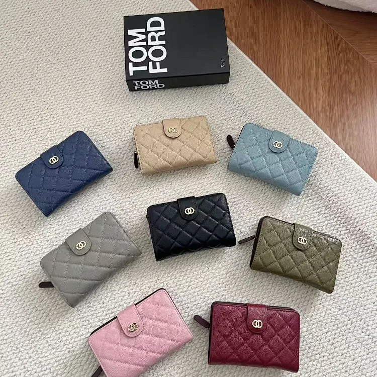 Chanel caviar leather wallet