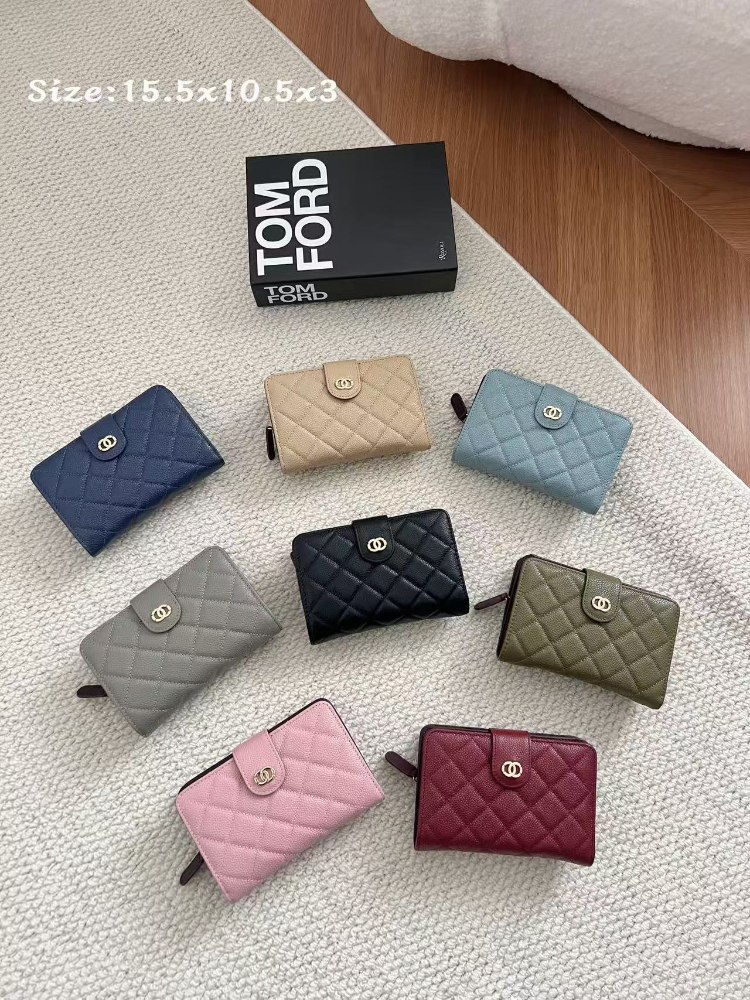 Chanel caviar leather wallet -2