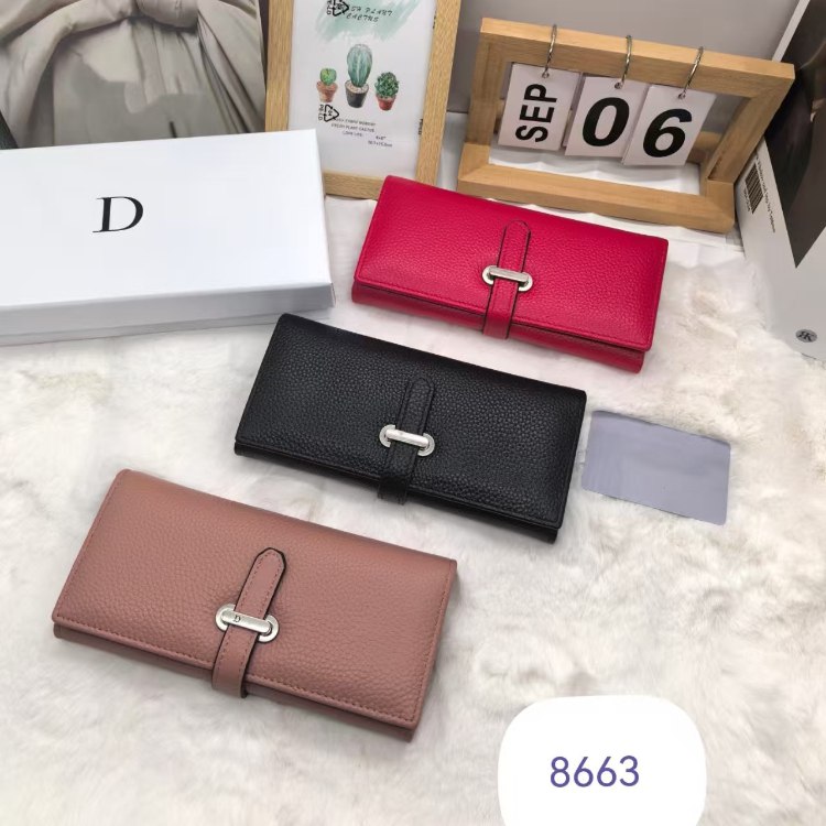 Dior new long wallet with drawstring closure -2