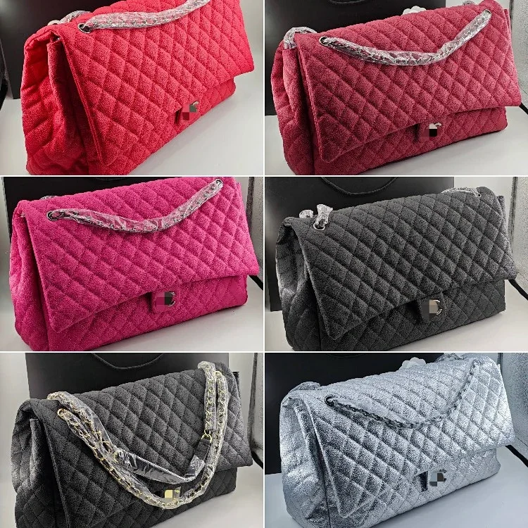 Chanel quilted caviar leather 